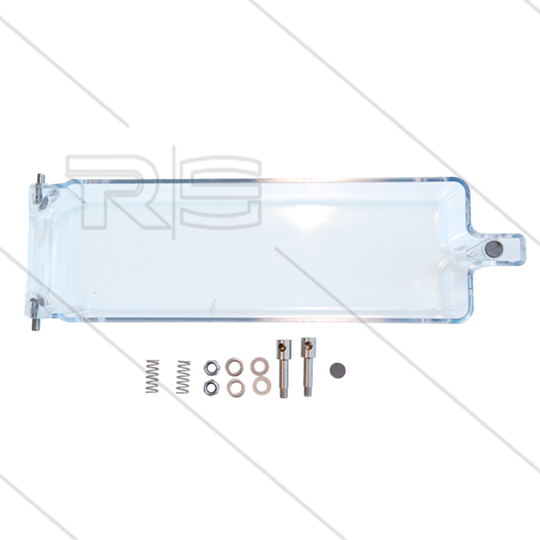 Afdekkap muntautomaat met magneet en verende bevestiging - LxBxH: 240x74x28mm - Bevestiging M5