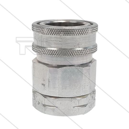 Snap-Tite - koppeling - met klep - staal - 448 Bar - 1/4&quot; bi