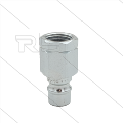 Snap-Tite - nippel - met klep - staal - 448 Bar - 1/4&quot; bi
