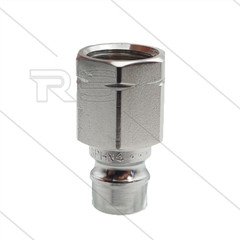 Snap-Tite - nippel - RVS - 690 Bar - 1/4" bi