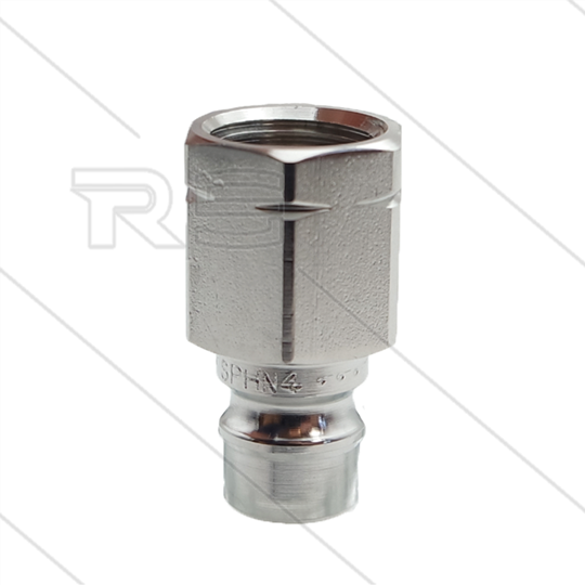 Snap-Tite - nippel - RVS - 690 Bar - 1/4" bi