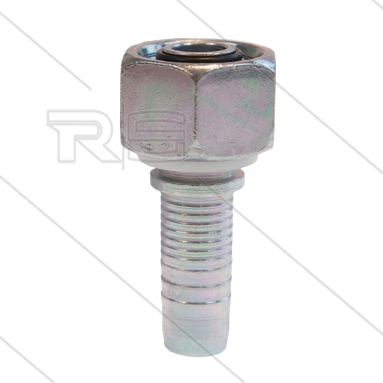 Persnippel - staal - 1/2&quot; - 1/2&quot; wartel - DN13 - met O-Ring - SW27