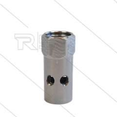 Huis luchtinjektor voor RP72 lans - 2 x 1/4&quot; bi - RVS