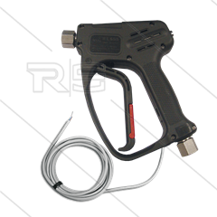 RL600 - HD-pistool - met reed switch - RVS - 600 Bar - 60 l/min - max 100°C - 2 x 3/8&quot; bi