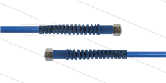 Carwash Titan-Slide slang blauw 1/4&quot; - 3,5m - 2x M18x1,5 (12L) DKOL - 2x SKB - 300 Bar