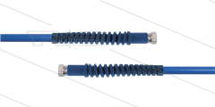Carwash Titan-Slide slang blauw 1/4&quot; - 3,5m - 2x 3/8&quot;W - 2x SKB - 300 Bar