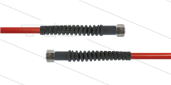 Carwash Titan-Slide slang rood 1/4&quot; - 3,5m - 2x M18x1,5 (12L) DKOL - 2x SKB zwart - 300 Bar