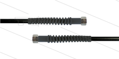 Carwash Titan-Slide slang zwart 1/4&quot; - 3,5m - 2x M18x1,5 (12L) DKOL - 2x SKB - 300 Bar