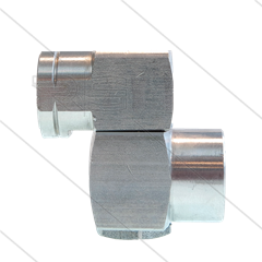 ST330 - Nozzlehouder - RVS - draaibaar - 310 Bar - 45 l/min - max 150°C - 2x 1/4&quot; bi