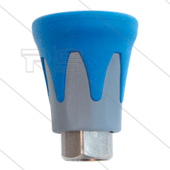 Nozzlebeschermer ST10 - RVS / kunststof - Blauw/Grijs - 1/4&quot; bi