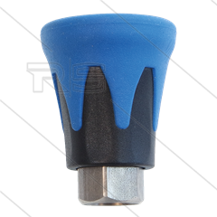 Nozzlebeschermer ST10 - RVS / kunststof - Blauw/Zwart - 1/4&quot; bi
