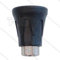 Nozzlebeschermer ST10 - staal verzinkt / kunststof - Zwart/Zwart - 1/4&quot; bi