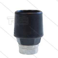 Nozzlehouder - RP10 - RVS - rubber - zwart - 1/4&quot; bi x 1/8&quot; bi (nozzle)