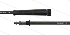 HD-slang zwart 5/16&quot; - 2SCX - Forever - 10m - M22W vlak x Ø11mm RVS pistoolnip met lager + kraagstuk