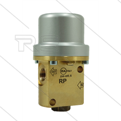RP120/280 - pneumatische afsluiter - 280 Bar - 120 l/min - max 90°C - 2 x 3/4&quot; bi