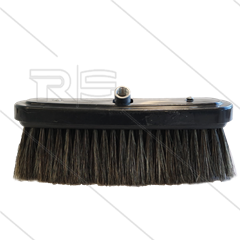 Wasborstel - natuurhaar -  met RVS houder en borgkap - haarlengte: 65mm - 1/4&quot; bi