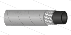 HD-slang - 1SC-10 (3/8&quot;) - grijs - 250 Bar - Ø15,6mm - 150°C