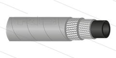HD-slang - 2SC-08 (5/16&quot;) - grijs - 400 Bar - Ø15,0mm - 150°C