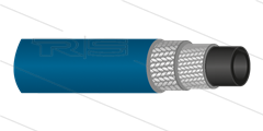 HD-slang - 2SC-08 - (5/16&quot;) - Gladde buitenmantel - blauw - 400 Bar - Ø15mm - 150°C