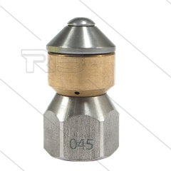 Roterende nozzle - 0.045 - 4 x 0,65 - Ø18mm - 1/8&quot; bi