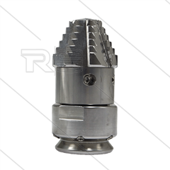 RR-TF70 - Rioolnozzle - 0.700 - 6 x 1,80 mm + 2 x 1,25mm + 2 x 1,90mm - 300 Bar - max 160°C - 1&quot; bi