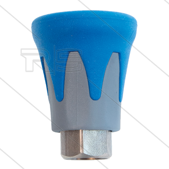 Nozzlebeschermer ST10 - RVS / kunststof - Blauw/Grijs - 1/4&quot; bi