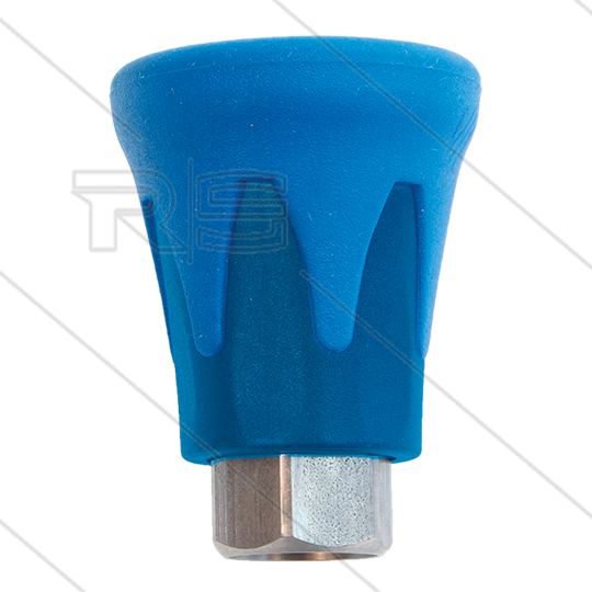 Nozzlebeschermer ST10 - RVS / kunststof - Blauw/ Blauw - 1/4&quot; bi