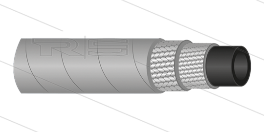 HD-slang - 2SC-10 (3/8&quot;) - grijs - 400 Bar - Ø17,0mm - 150°C