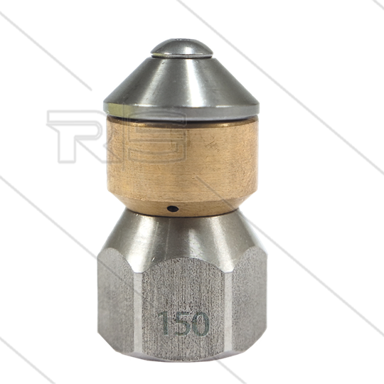 Roterende nozzle - 0.150 - 3 x 1.50 - Ø19mm - 1/4&quot; bi